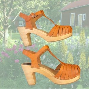 SWEDISH HASBEEN WOODEN CLOG SANDALS 🌞🕊💫